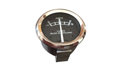 Lucas Inscribe Black Faced AMP Ammeter 8-0-8 1 3/4" BSA Triumph Norton Matchless