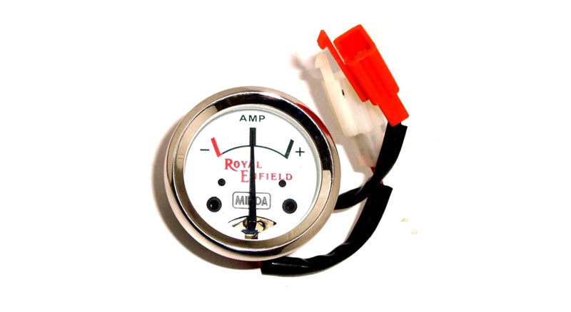 Royal Enfield Minda White Face 8 Ampere Ammeter