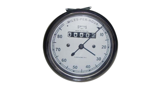 Smith Replica Speedometer 80 MPH White For BSA Norton Enfield Triumph Ariel
