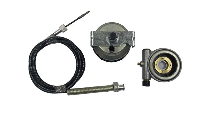 Replica Smiths Speedometer White 120 MPH + 54" Cable + Alloy Hub Drive