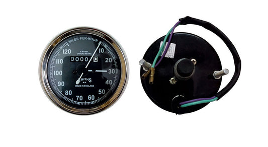 Vintage Replica Smith Speedometer 0-120 Mph