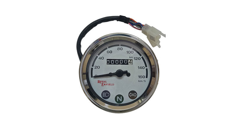 Royal Enfield Classic 0-160 kmph Speedo Meter White Face