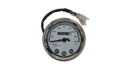 Royal Enfield Classic 0-160 kmph Speedo Meter White Face