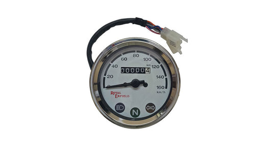 Royal Enfield Classic 0-160 kmph Speedo Meter White Face