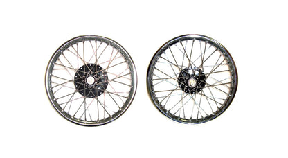 Royal Enfield Complete Front And Rear Half Width Wheel Assembly