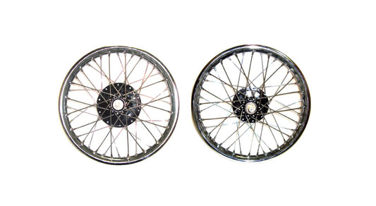 Royal Enfield Complete Front And Rear Half Width Wheel Assembly