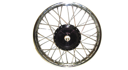 Royal Enfield Complete Front And Rear Half Width Wheel Assembly
