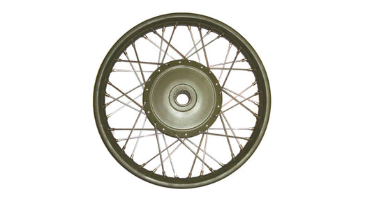 Royal Enfield Green Complete Front Wheel 7" Hub