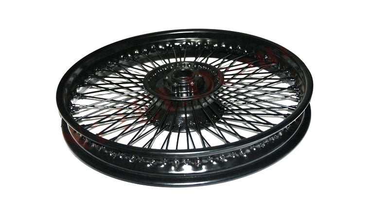 Royal Enfield Front 80 Spokes Disc Brake Steel Black Coated Wheel Rim WM2-19"