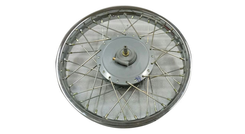 Royal Enfield Complete Front Wheel Rim 19" & 40 Holes With Drum Plate