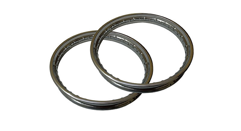 Pair Royal Enfield BSA Stainless Steel Wheel Rim 19"