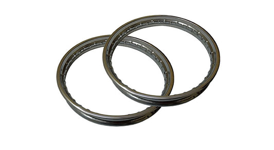 Pair Royal Enfield BSA Stainless Steel Wheel Rim 19"
