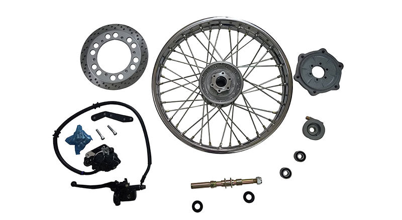 Royal Enfield Complete Front Wheel Disc Brake Model With Disc Brake Kit Assembly