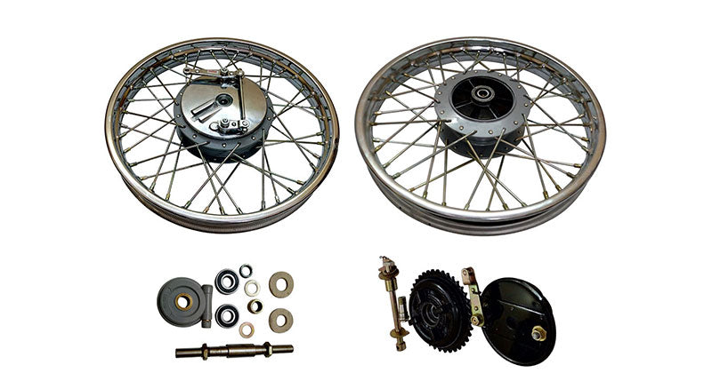 Royal Enfield Complete Front & Rear Wheel