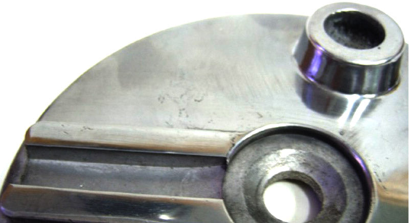 Royal Enfield Front Brake Cover Plate 6" Silver