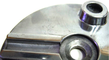 Royal Enfield Front Brake Cover Plate 6" Silver