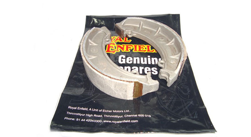 Royal Enfield 7" Pair Of Brake Shoes C/W Lining