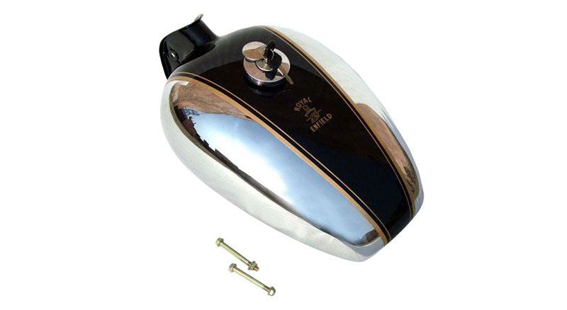 Royal Enfield Bullet Custom Deluxe Petrol Tank Chromed Black