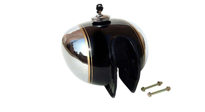 Royal Enfield Bullet Custom Deluxe Petrol Tank Chromed Black
