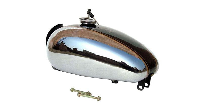 Royal Enfield Bullet Custom Deluxe Petrol Tank Chromed Black