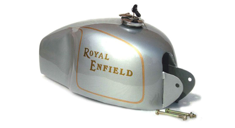 Customized Silver Painted Clubman Petrol Tank