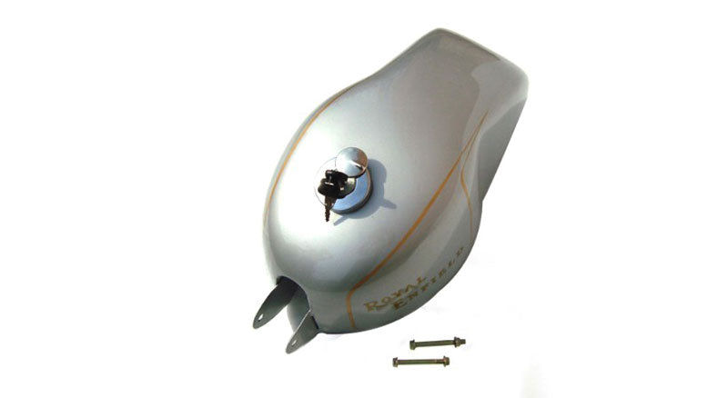 Customized Silver Painted Clubman Petrol Tank