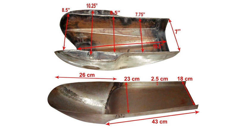 Benelli Mojave Cafe Racer 260 360 Petrol Fuel Gas Tank Hood Seat Pair Raw
