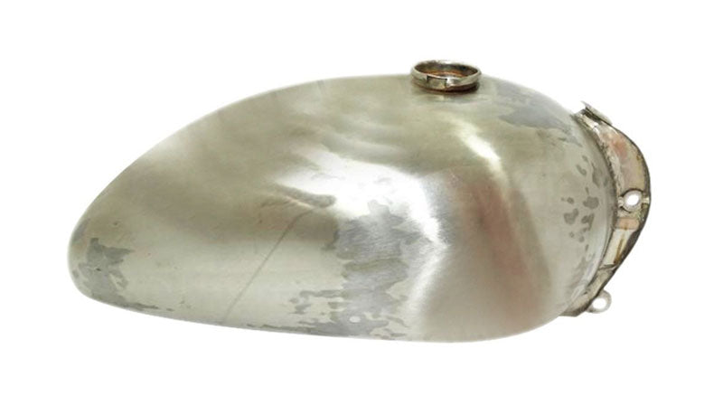 Royal Enfield Interceptor Raw Steel Petrol Tank Reproduction