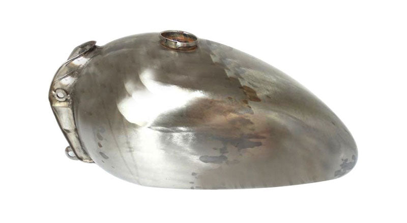 Royal Enfield Interceptor Raw Steel Petrol Tank Reproduction