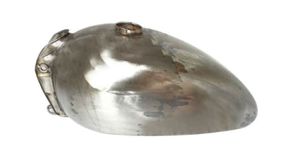 Royal Enfield Interceptor Raw Steel Petrol Tank Reproduction