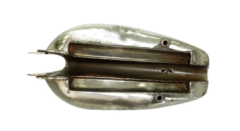 Royal Enfield Interceptor Raw Steel Petrol Tank Reproduction