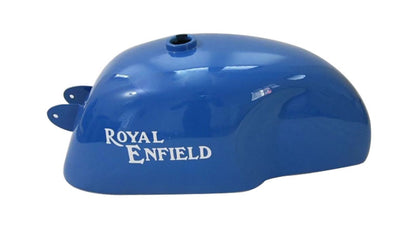 Royal Enfield Cafe Racer Blue Painted 4 Gallon Petrol Tank