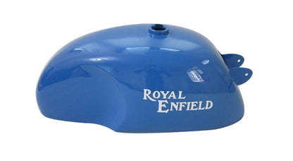 Royal Enfield Cafe Racer Blue Painted 4 Gallon Petrol Tank