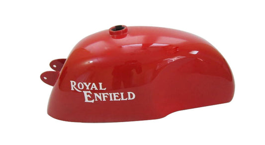 Royal Enfield Cafe Racer Bright Red Painted Petrol Tank