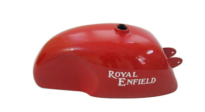 Royal Enfield Cafe Racer Bright Red Painted Petrol Tank
