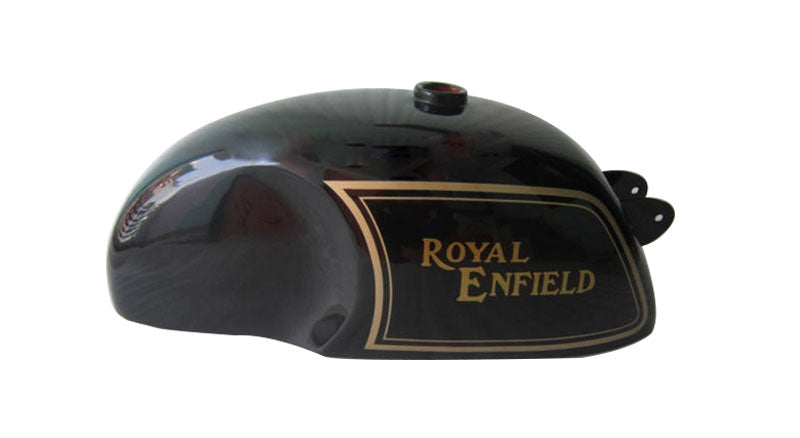 Royal Enfield Cafe Racer Black Painted 4 Gallon Petrol Tank