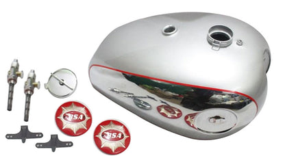 BSA Goldstar DBD32 DBD34 Gas Fuel Petrol Tank Chromed Painted Cap Taps And Badges