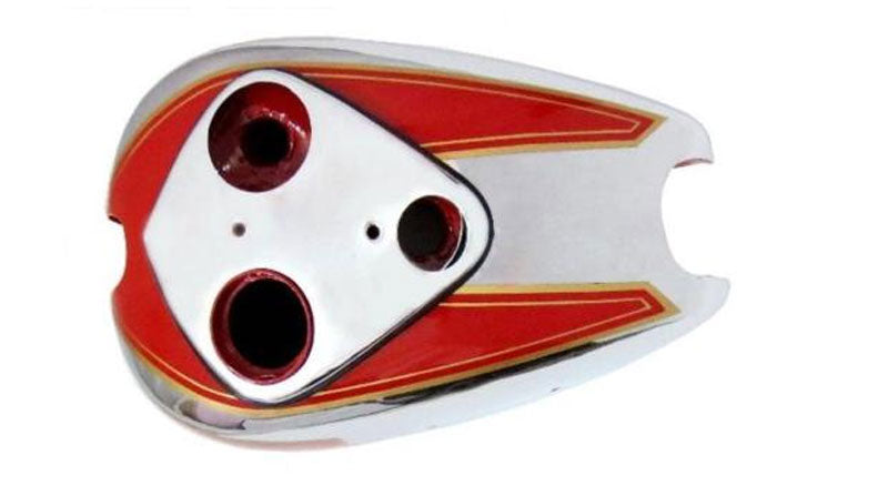 Reproduction Bare Metal Ariel Square Four Red Hunter Painted Fuel Gas Tank New