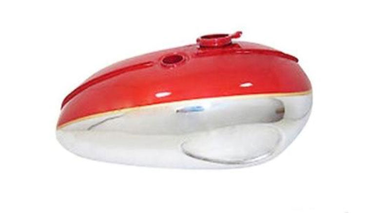 New BSA A65 2 Gallon Red Painted Chrome Petrol Tank 1968-69 US Specification
