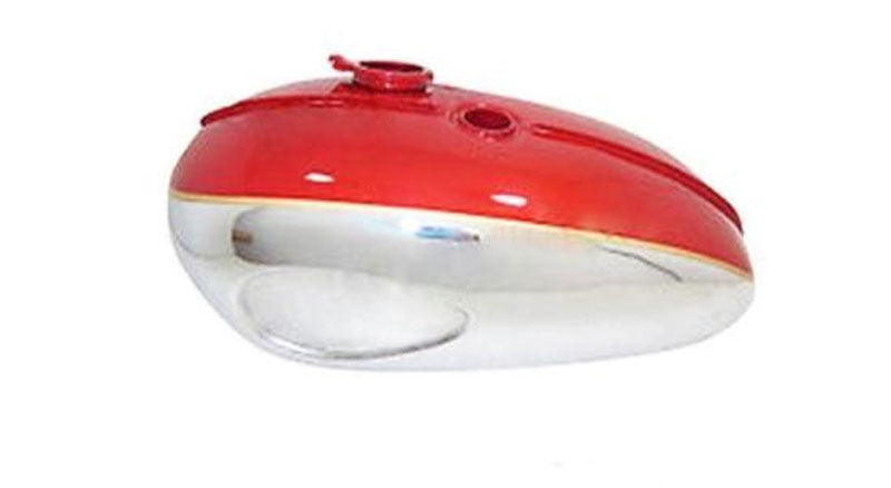 New BSA A65 2 Gallon Red Painted Chrome Petrol Tank 1968-69 US Specification