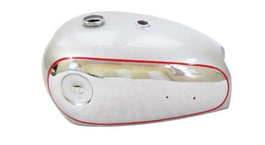 BSA A7 A10 Silver Painted Chrome Petrol Tank