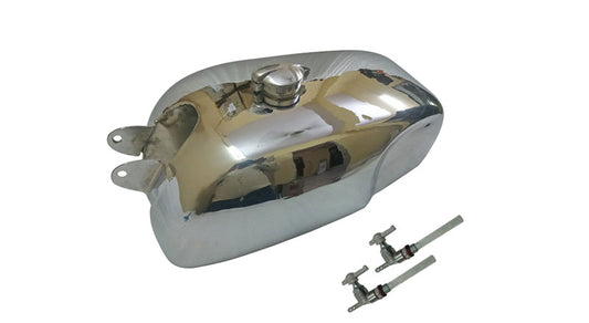 Royal Enfield Cafe Racer Clubman Continental GT Gas Fuel Petrol Tank Chrome