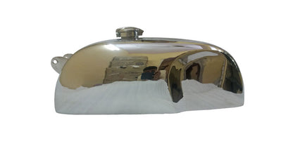 Royal Enfield Cafe Racer Clubman Continental GT Gas Fuel Petrol Tank Chrome