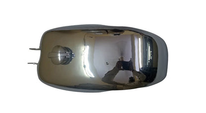 Royal Enfield Cafe Racer Clubman Continental GT Gas Fuel Petrol Tank Chrome