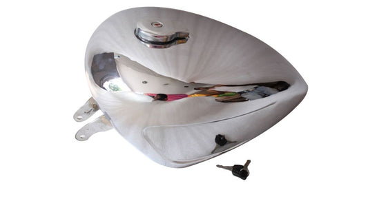 Royal Enfield Custom Chopper Bobber Peanut Wassell Gas Fuel Petrol Tank Chrome