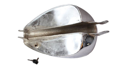 Royal Enfield Custom Chopper Bobber Peanut Wassell Gas Fuel Petrol Tank Chrome