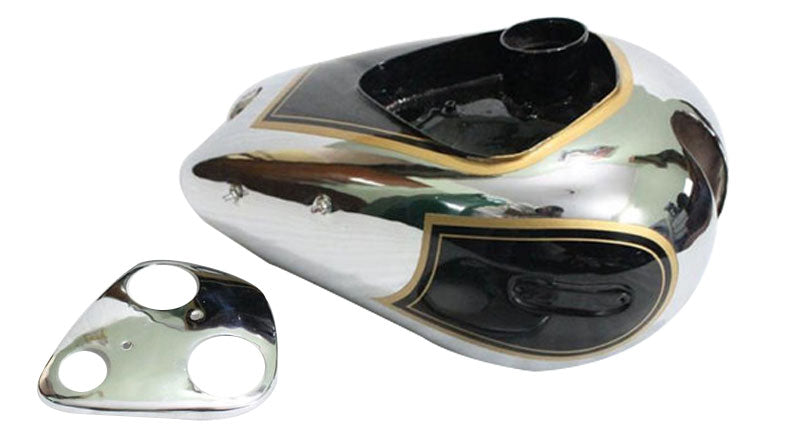 Ariel Square Four 4F Gas Fuel Petrol Tank Painted And Chrome Plated