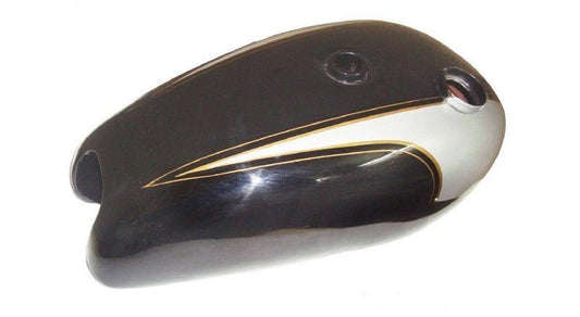 Vintage Triumph Trophy New Petrol Fuel Tank Silver And Black