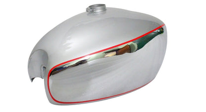 Panther M100 M120 Chrome And Silver Painted Gas Fuel Petrol Tank Reproduction