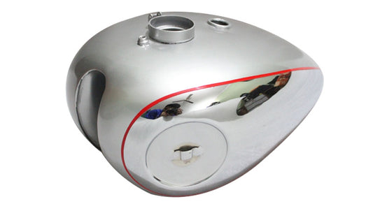 BSA Goldstar Catalina Scrambler Gas Petrol Tank Chrome Plated & Silver Pained